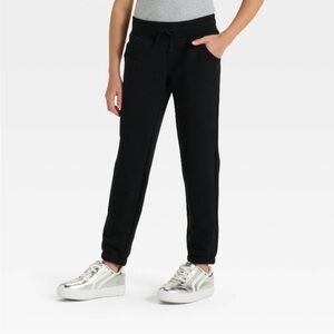 Kids Black Jogger Pants